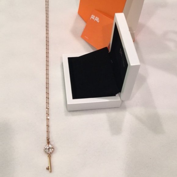 FOLLI FOLLIE Rose Gold-Plated Key Pendant Necklace - Picture 10 of 13